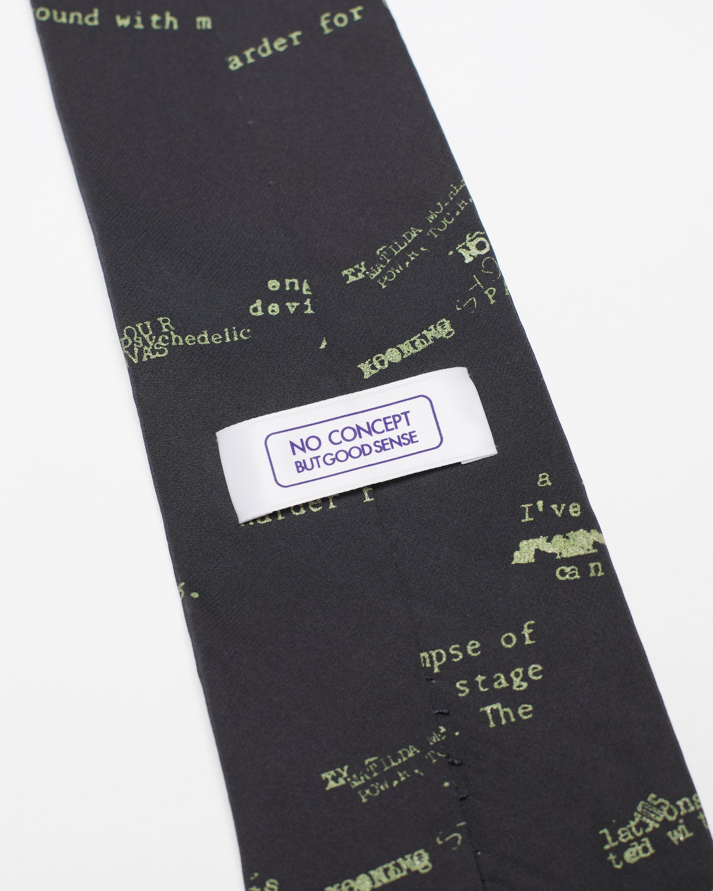 No Concept But Good Sense Cyber Graphic Neck Tie