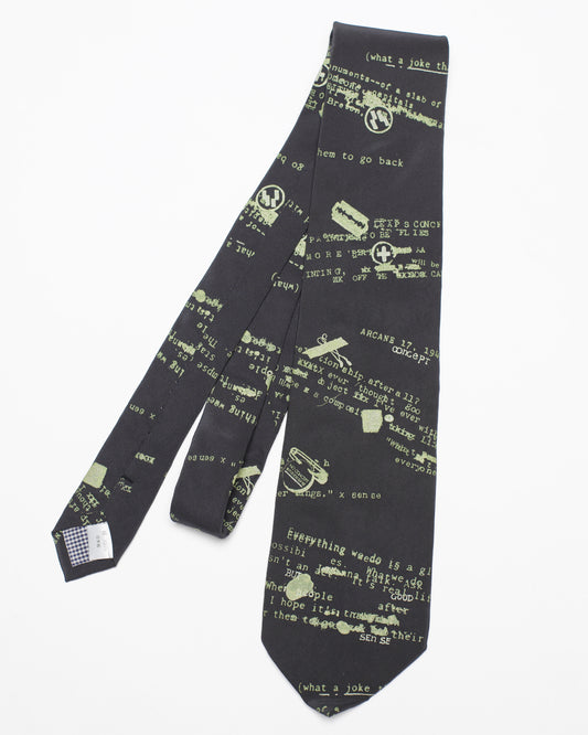 No Concept But Good Sense Cyber Graphic Neck Tie