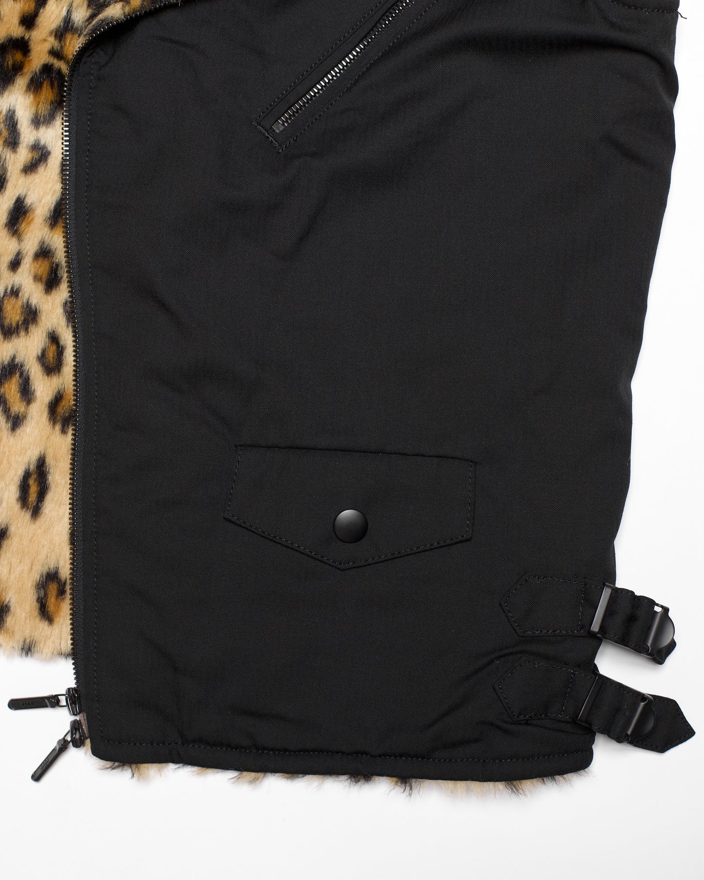 Pledge Leopard Print Boa Vest
