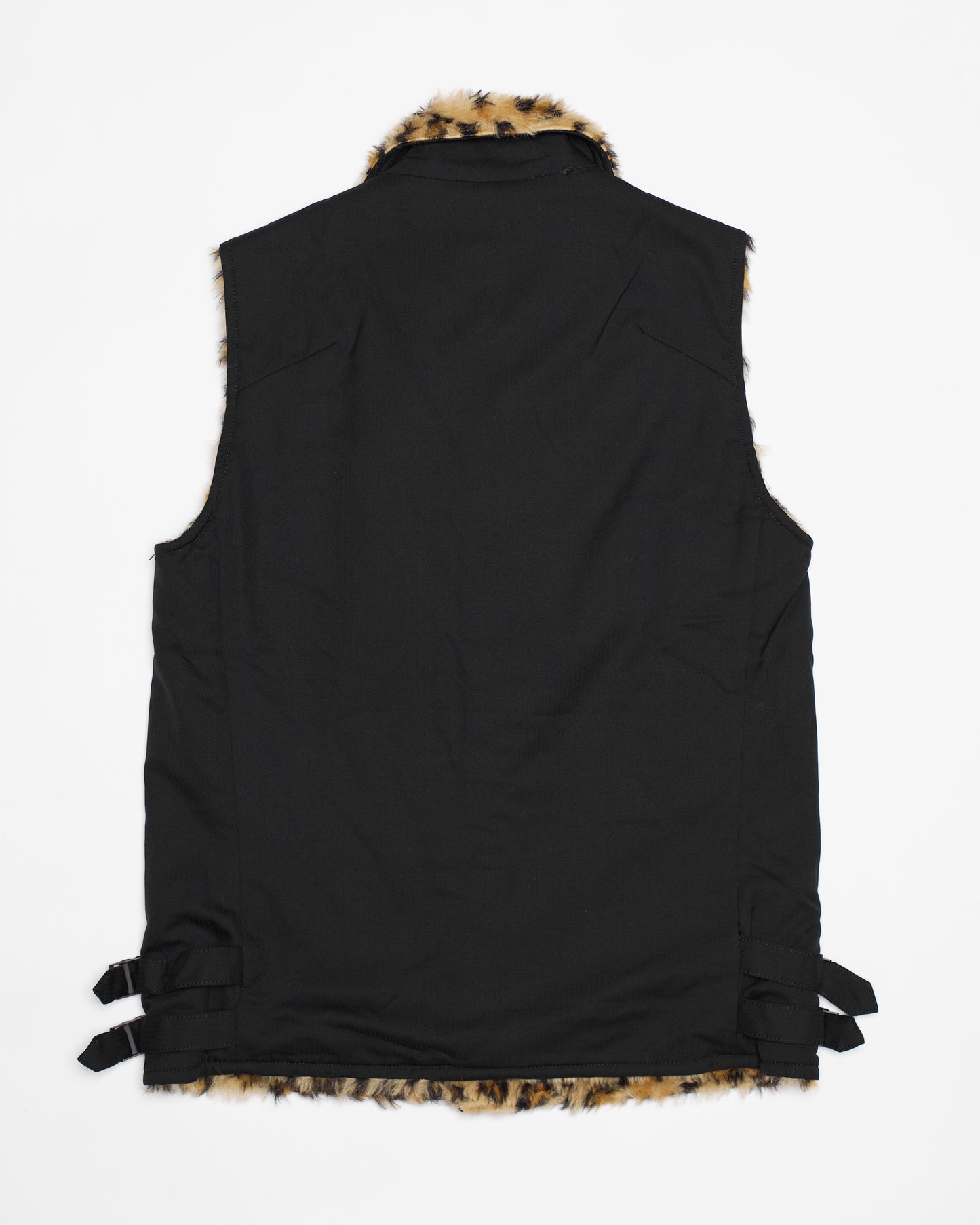 Pledge Leopard Print Boa Vest