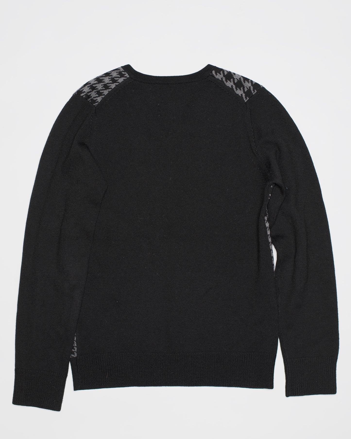 Veronique Branquinho Houndstooth V Neck Sweater