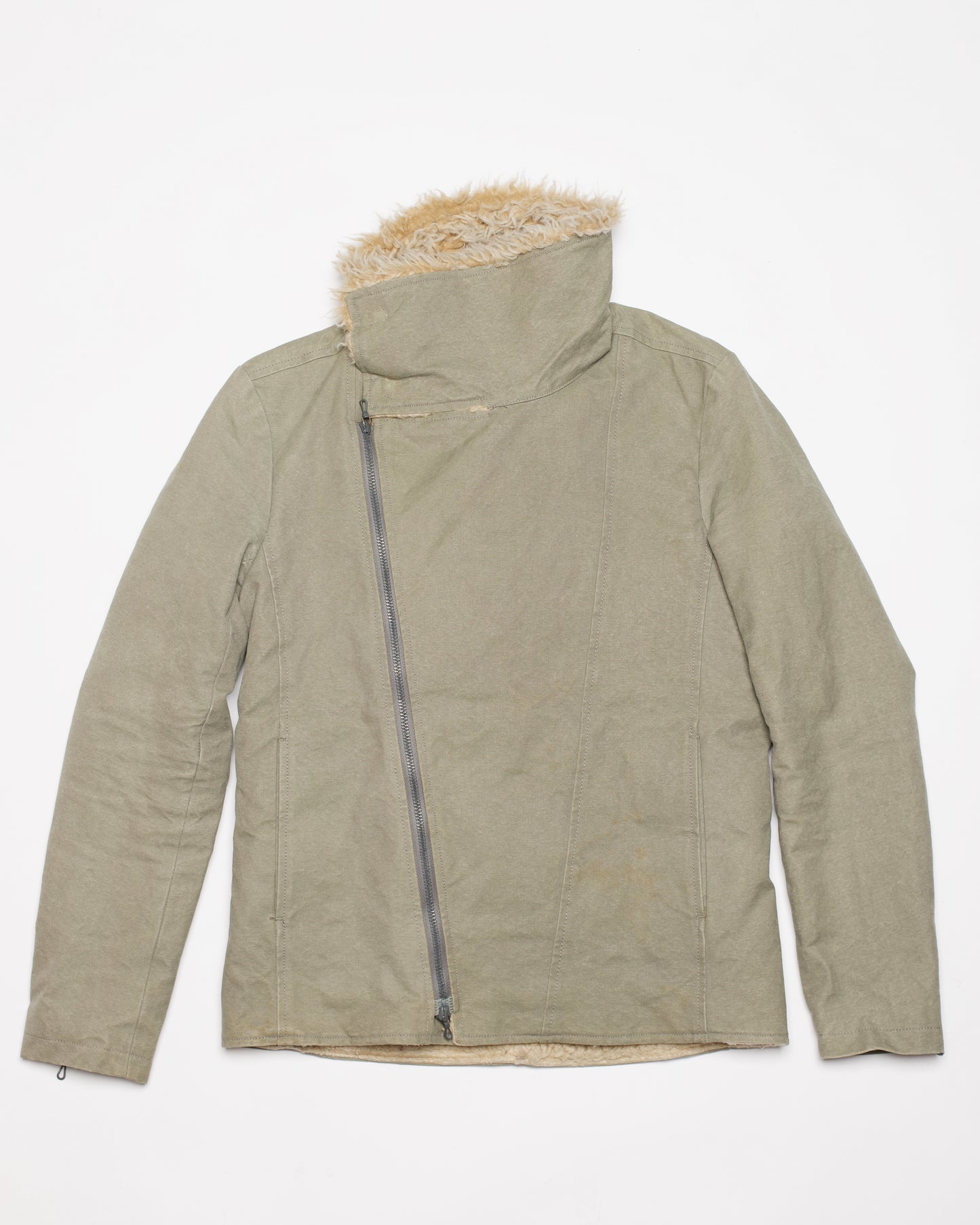 Attachment Boa Fur Zip Jacket