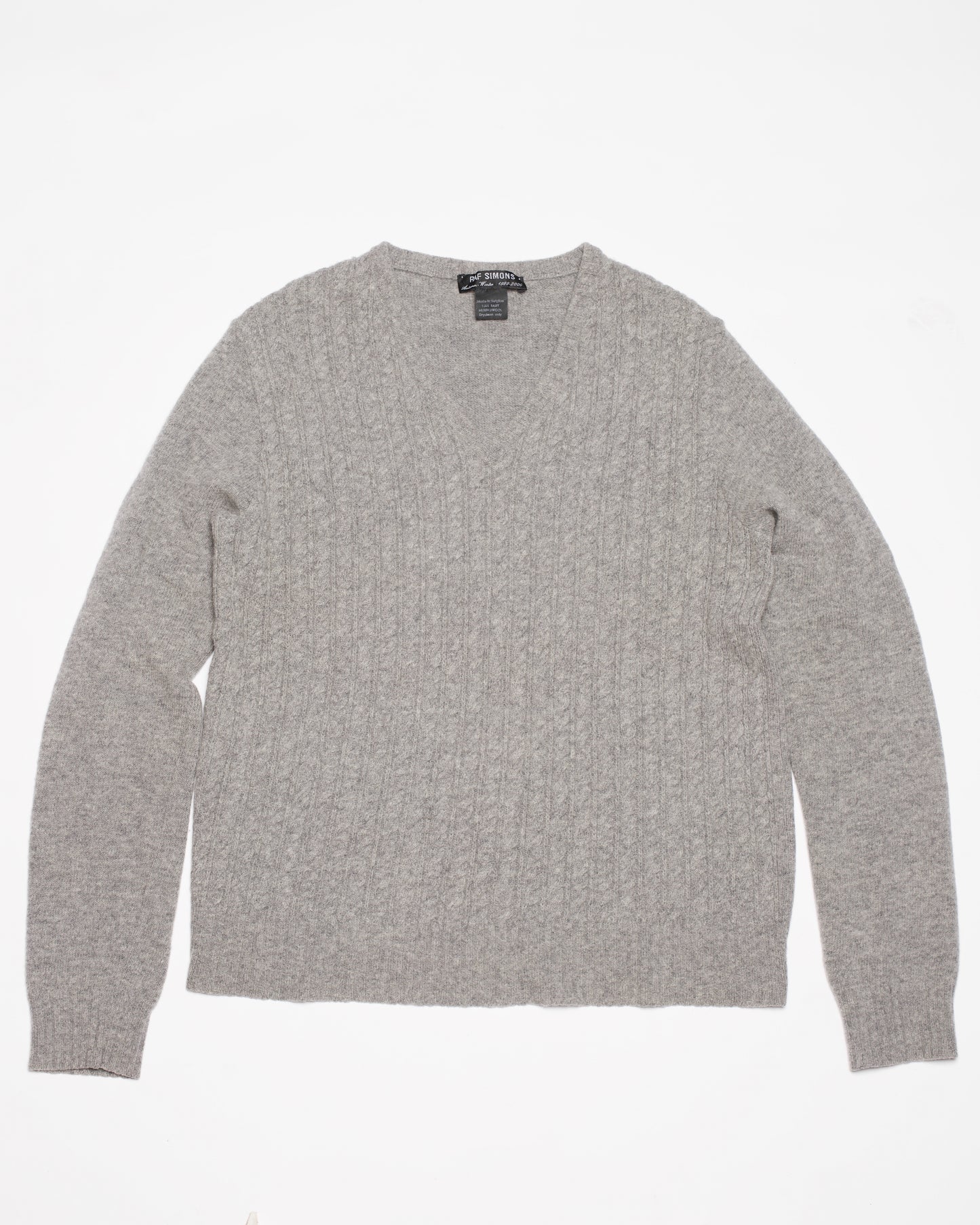 Raf Simons Autumn-Winter 1999/00 "Disorder - Incubation - Isolation" V-Neck Knit