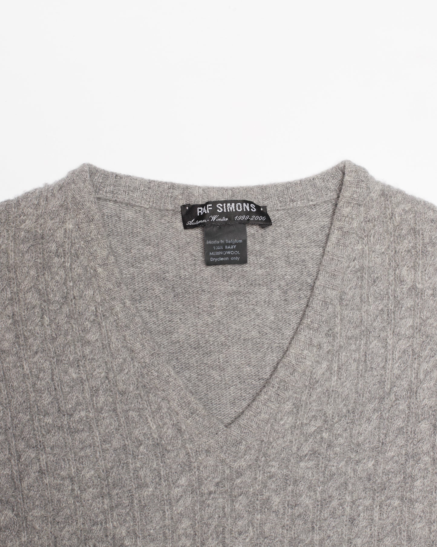 Raf Simons Autumn-Winter 1999/00 "Disorder - Incubation - Isolation" V-Neck Knit