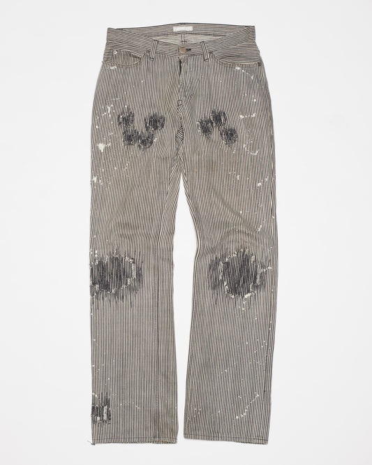 Number (N)ine Autumn-Winter 2001/02 "Standards" Hickory Repaired Pants
