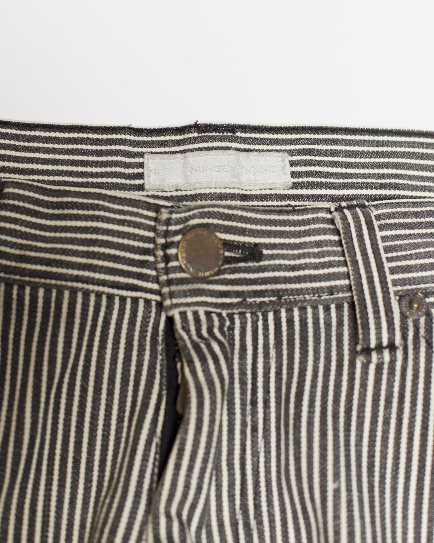 Number (N)ine Autumn-Winter 2001/02 "Standards" Hickory Repaired Pants