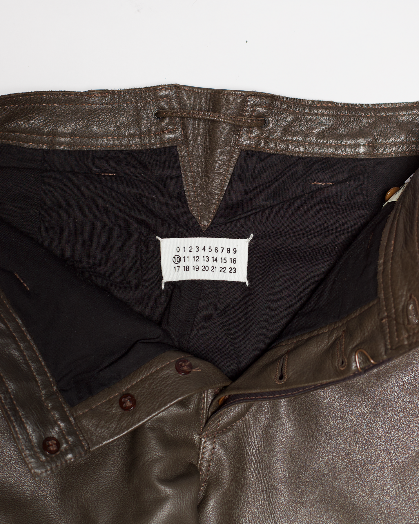 Martin Margiela Autumn-Winter 2005/06 Line 10 Bowtie Leather Pants
