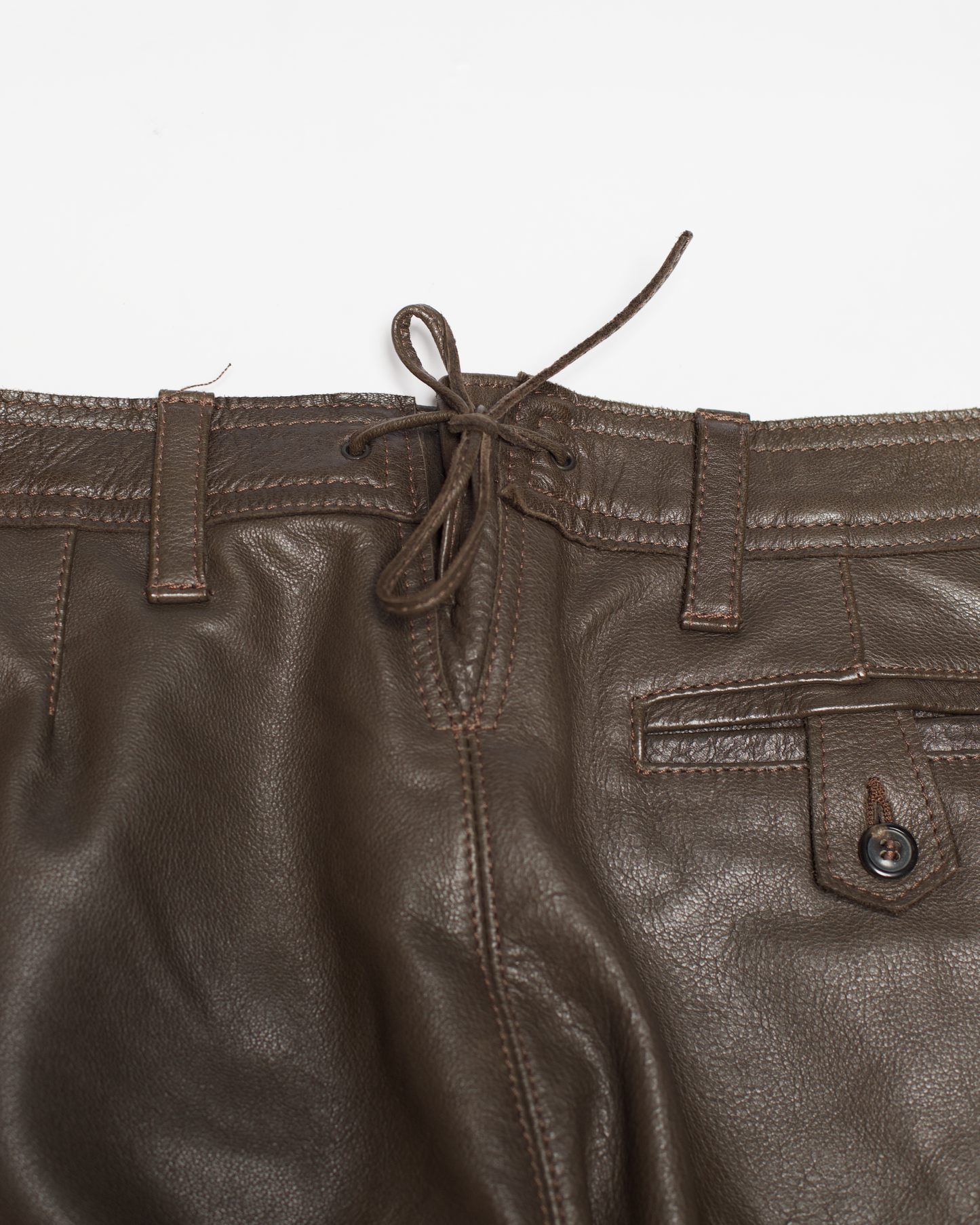 Martin Margiela Autumn-Winter 2005/06 Line 10 Bowtie Leather Pants