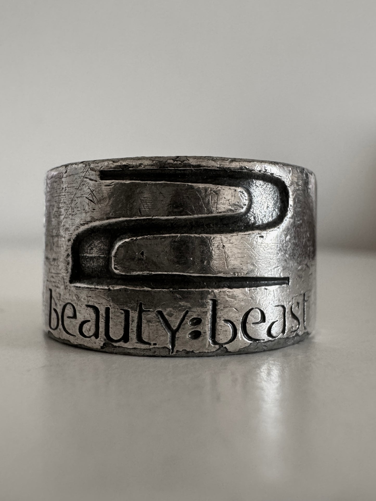 beauty:beast Engraved 2 Logo Ring