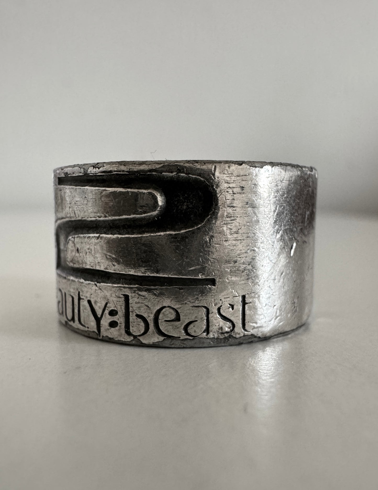 beauty:beast Engraved 2 Logo Ring