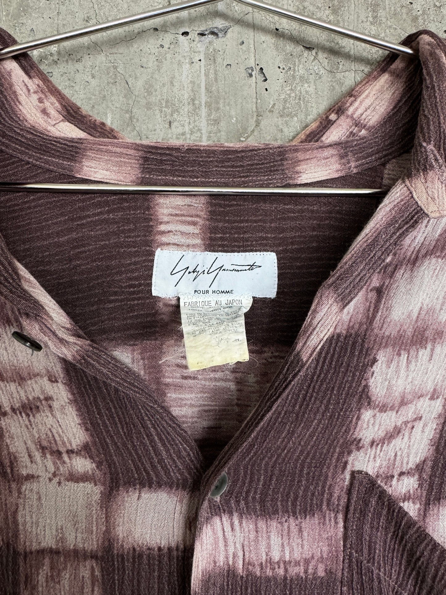 Yohji Yamamoto Pour Homme Shibori Dyed Longsleeve