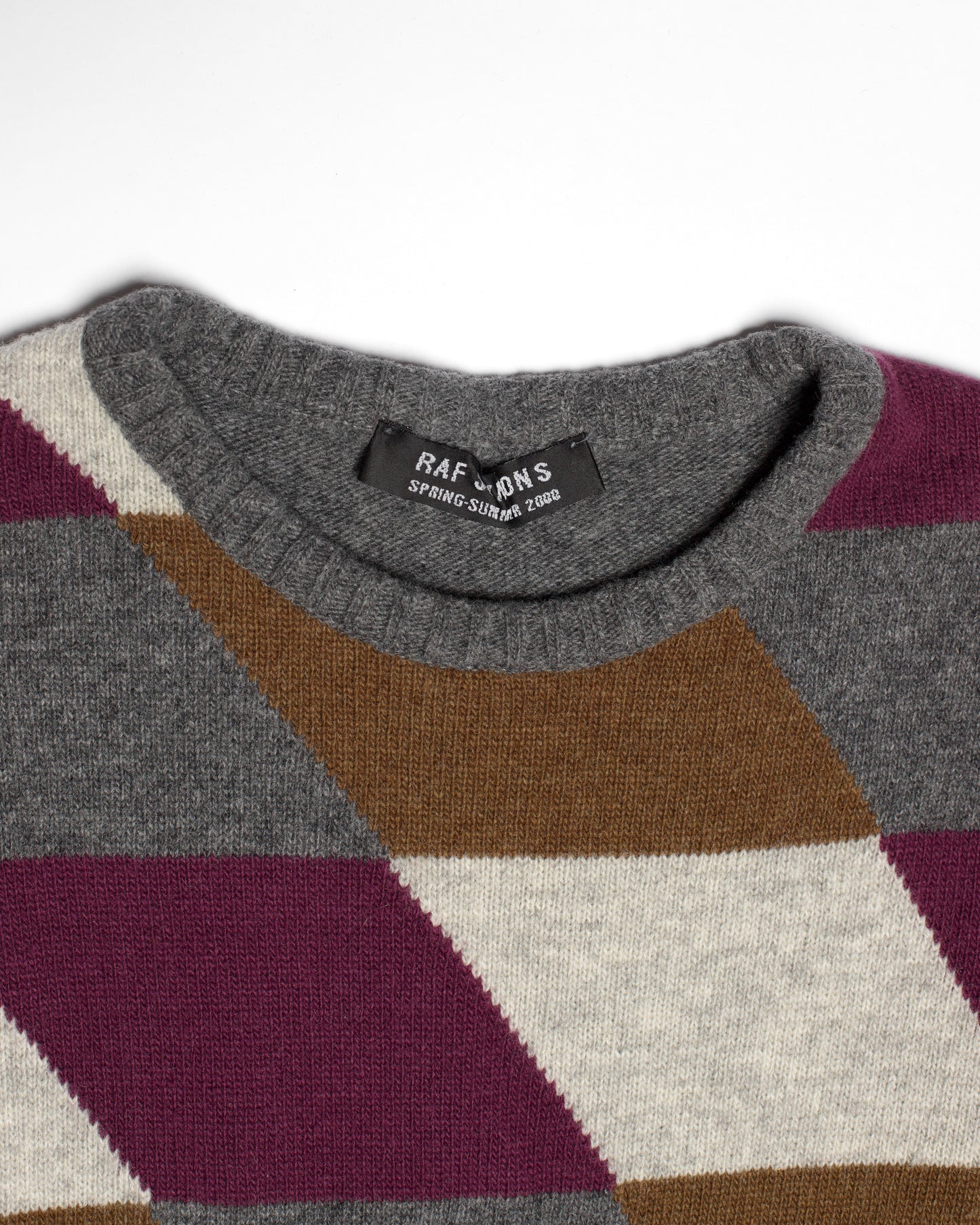 Raf Simons Spring-Summer 2000 Argyle Sweater