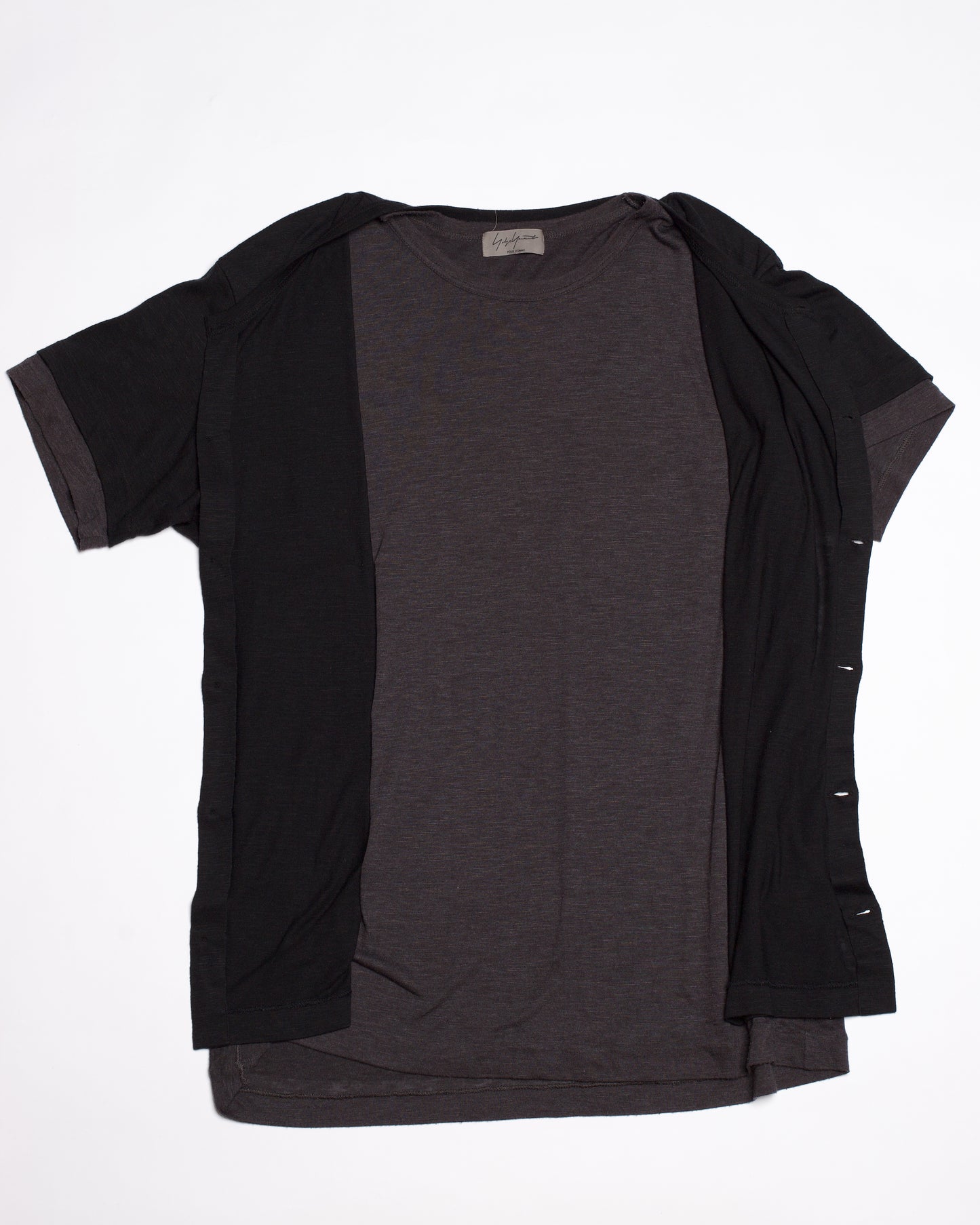 Yohji Yamamoto Pour Homme Double Layer Short Sleeve Knit