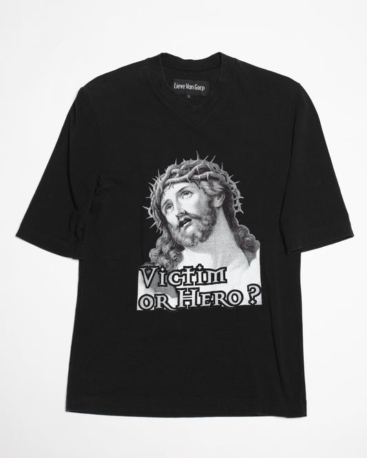 Lieve Van Gorp Autumn-Winter 1998/99 'Victim or Hero' V-Neck Shirt
