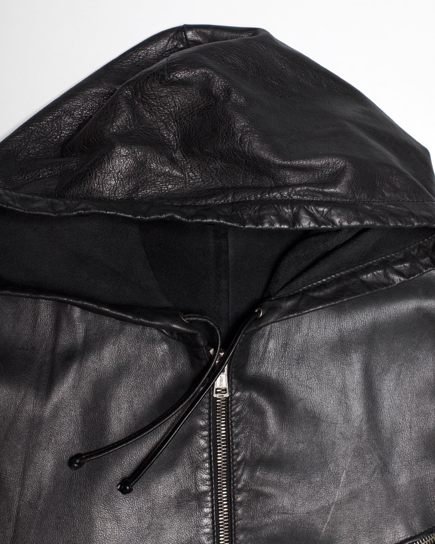 Xavier Delcour Hooded Leather Vest