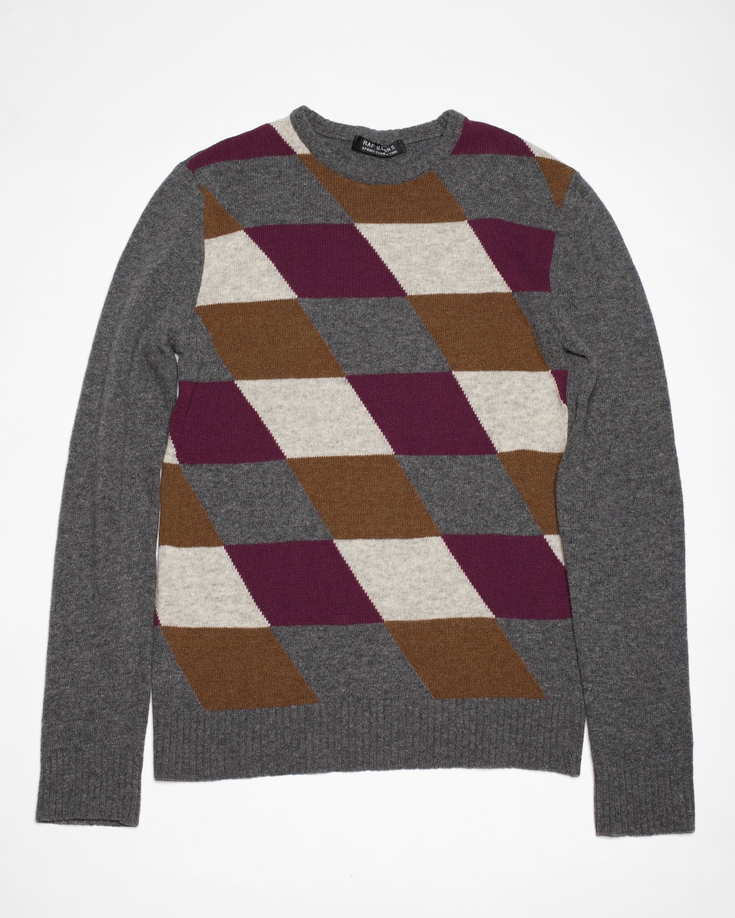 Raf Simons Spring-Summer 2000 Argyle Sweater