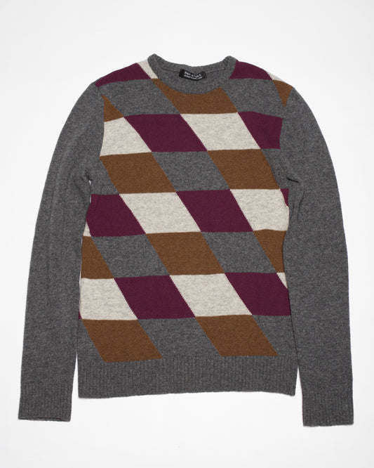 Raf Simons Spring-Summer 2000 Argyle Sweater