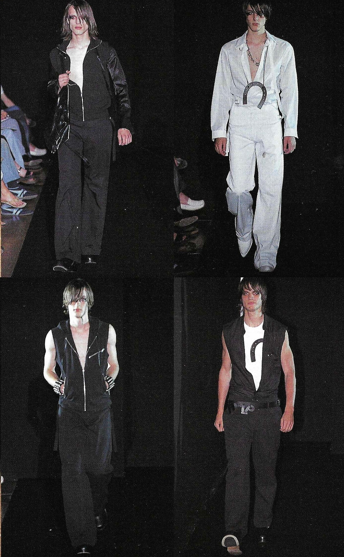 Xavier Delcour Spring-Summer 2003 Hooded Leather Vest